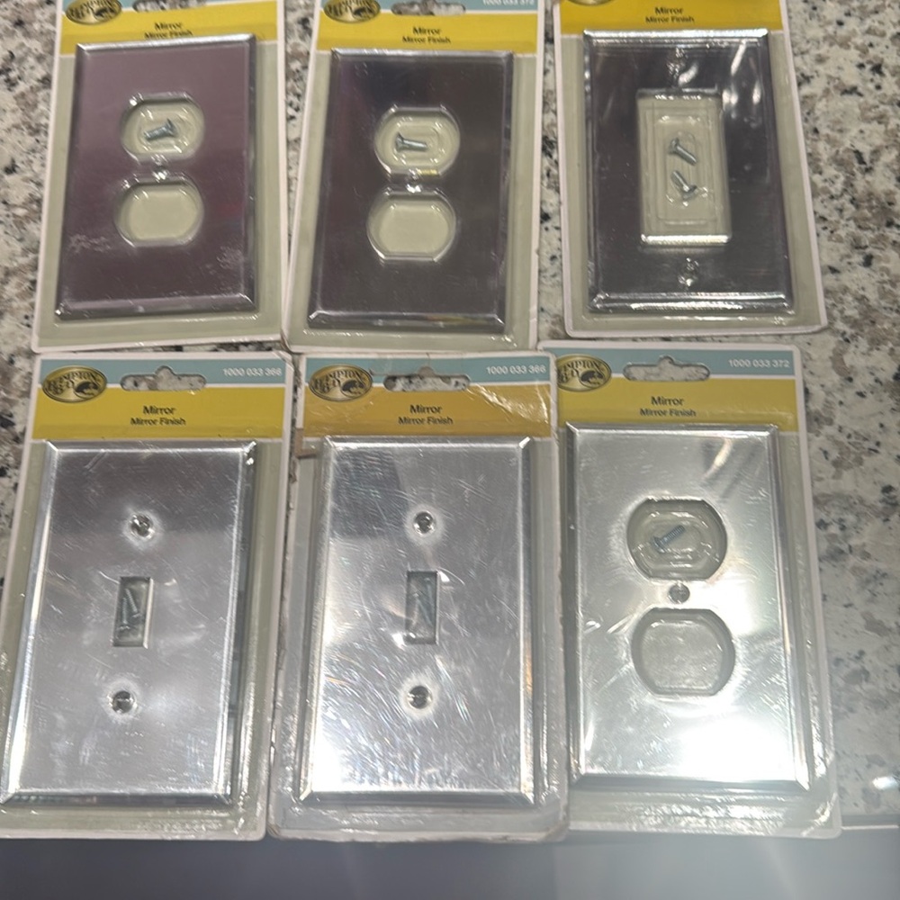 Brand new six mirror finish outlet covers